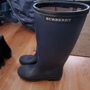 Burberry rain boots